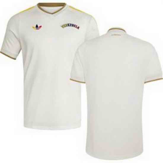 Men 0 Venezuela Blank Away Replica Jersey   2